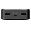 Повербанк зовнішній аккумулятор Power Bank Baseus Bipow Digital Display Power bank 20000 mAh 15 W Black, фото 5