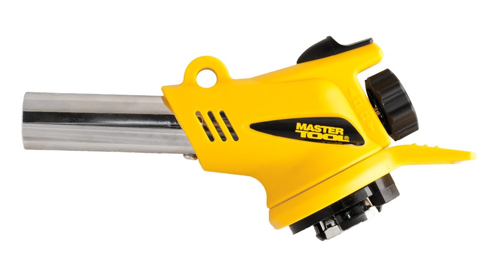 Пальник для газового балона MASTERTOOL "Блискавка" з п'єзопідпалом Ø20 мм 1300°С обертання 360° 44-5038, фото 1