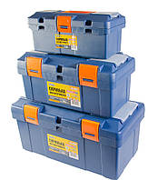 Ящики для інструменту комплект 3шт. 14"+17"+20", пласт.замки (79-2614/2617/2620) MASTERTOOL 79-2006