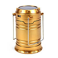 Ліхтар для кемпінгу із сонячною панеллю BL-5800 Золото, фото 3