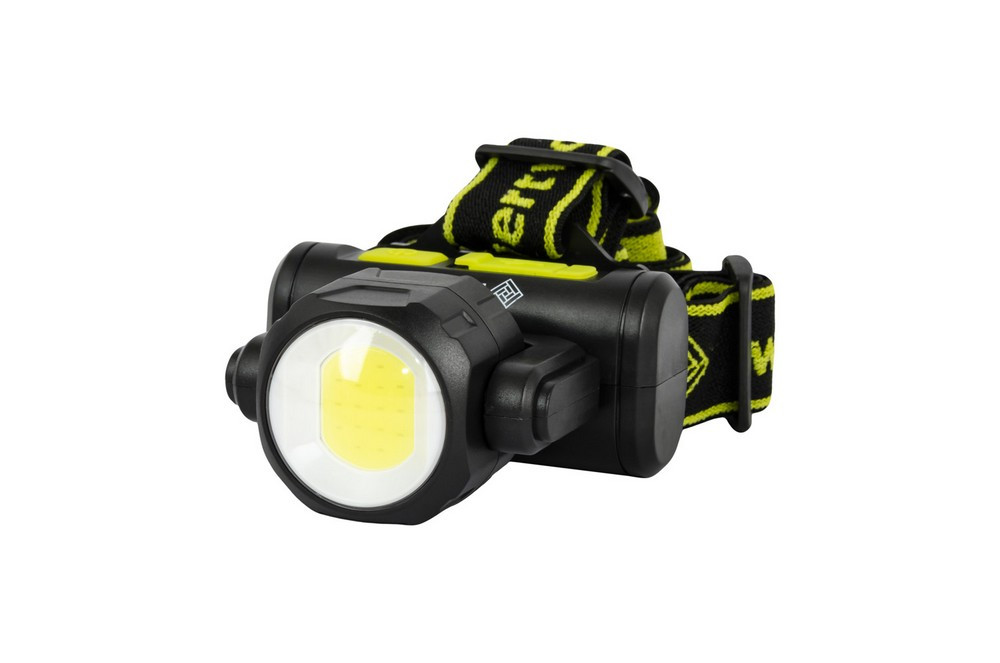 Фонтар двобічний WERTVOLL 4 режиму СREE LED/COB LED IP44 Liion 1200 mAh/t 8000 K/130 lum ABS, фото 1