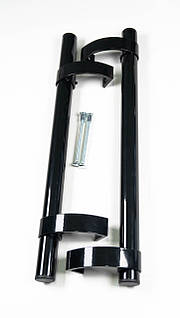 Ручка дверна офісна пряма 500 мм чорна