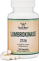 Double Wood Lumbrokinase / Люмброкіназа для підтримки здорового кровообігу 120 капсул