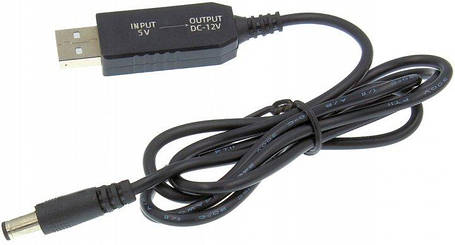 Перетворювач підвищувальний USB DC 5-12v 5,5x2,1 від Powerbank Код.58790, фото 1