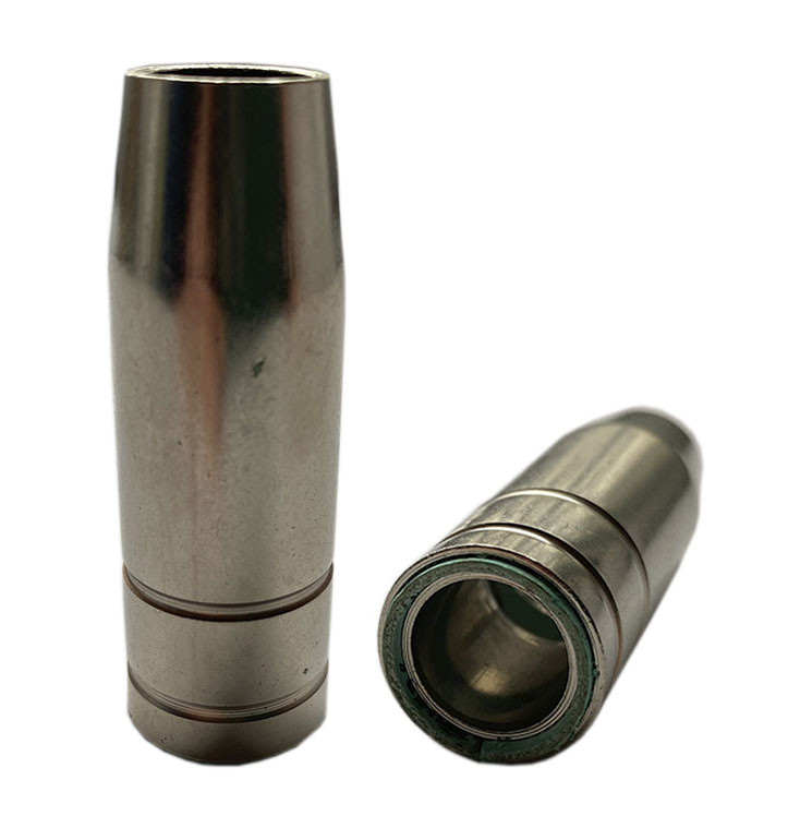 Сопло MB-15 хромоване | Конічне гладке (без різьби, швидкознімне) | Для MIG/MAG зварювання, фото 1