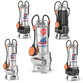 Занюрювальні фекальні із нержавіючої сталі PEDROLLO