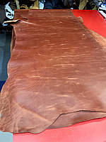 Натуральная кожа Крейзи Хорс стандарт (коньяк) толщина 1.4-1.6 мм