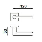 Ручка дверна DND by MARTINELLI Luce P 02 біла, фото 3