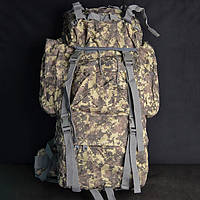 Тактический рюкзак 70 литров пиксель, армейский походный прочный военный универсальный мужской рюкзак ВСУ