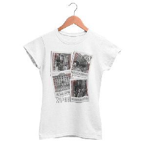 Футболка біла та чорна "Місто герой"