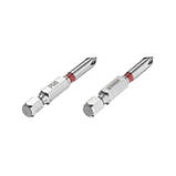 Комплект отверточних насадок PH1 1/4"*50мм, S2, уп. 2шт., STORM INTERTOOL VT-0211, фото 2