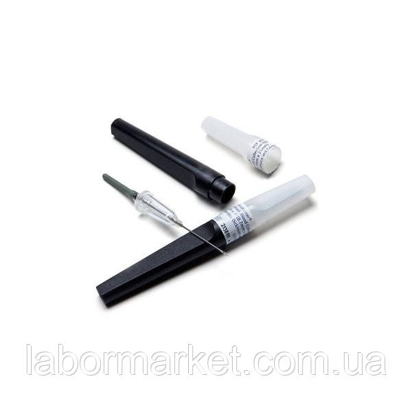 Голка BD VACUTAINER Flashback для забору венозної крові 22GAx1 (0,7 х 25 мм), чорна, уп. 50шт., фото 1