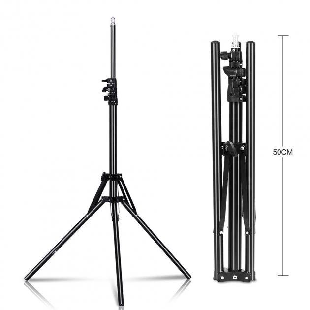 Штатив студійний для кільцевої лампи Weifeng чорний (2м), фото 1