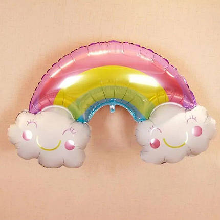 Фольгована кулька міні фігура РАДУГА 40х25см (15"), фото 2
