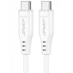 Кабель для заряджання Type-C to Type-C ACEFAST C3-03 |60W, 3А, 120см| Білий