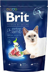 ТЕРМІН 02.2026!!! Сухий корм для стерилізованих котів Brit Premium by Nature Cat Sterilized Lamb ягня 1.5 кг