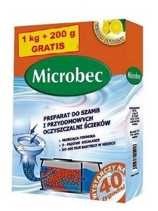 Средство для септиков и выгребных ям Microbec Ultra 1200г бактерии для септика и выгребной ямы - фото 4 - id-p1754243244