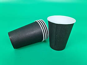 Стаканчики для кави 250 мл Чорний Маэстро h9 (50 шт)