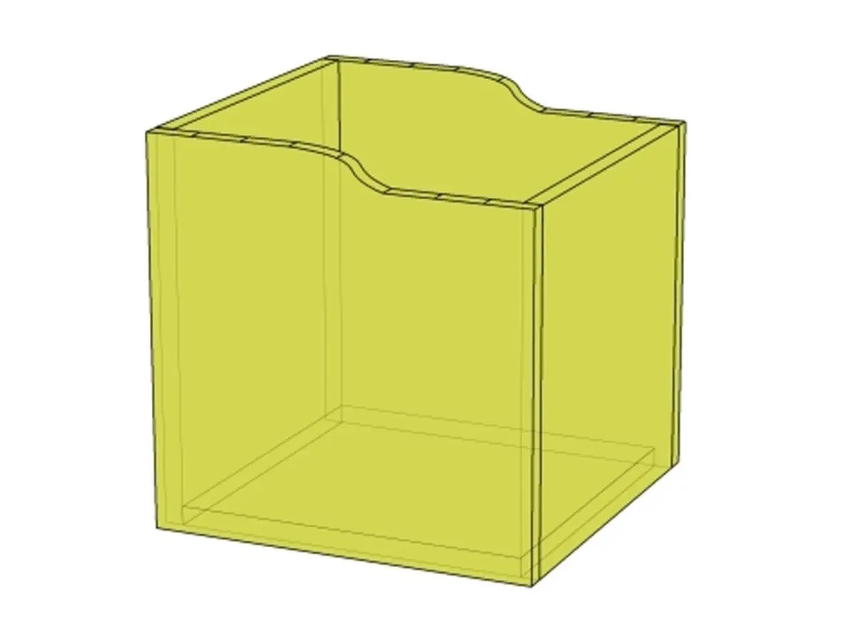 Великий висувний ящик бокс короб для модульної стінки LEGO (Лего) для зберігання речей одягу 332х332х332  мм