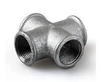 Хрестовина чавунна оцинкована ВВВВ 1"