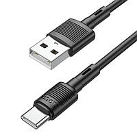 Кабель для зарядки телефона/ смартфона Hoco X83 USB - Type-C 3 A 1 м Черный (X83B)