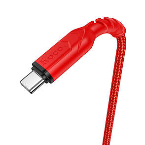 Кабель для зарядки телефона/ смартфона Hoco X59 USB - Type-C 3 A 1 м Червоний (X59R), фото 3
