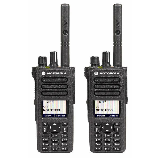 2 шт. Посилена рація Motorola MotoTRBO DP4800e VHF AES-256 шифрування з посиленою антеною радіус до 25 км, фото 1