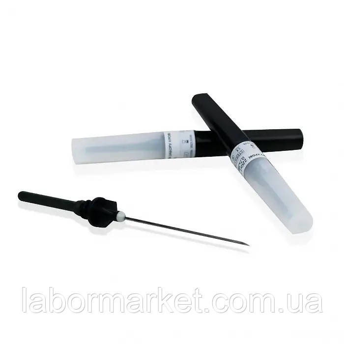 Голка VACUETTE VISIO PLUS 22G x 1 1/2" (0.7х38 мм), чорна, уп. 100шт.