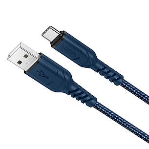 Кабель для зарядки телефона/ смартфона Hoco X59 USB - Type-C 3 A 1 м Синій (X59Bl), фото 1
