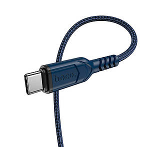 Кабель для зарядки телефона/ смартфона Hoco X59 USB - Type-C 3 A 1 м Синій (X59Bl), фото 3