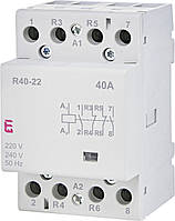 Контактор ETI R 40-22 40А 230V AC/DC 2NO+2NC 2463430 (модульный, на din-рейку)