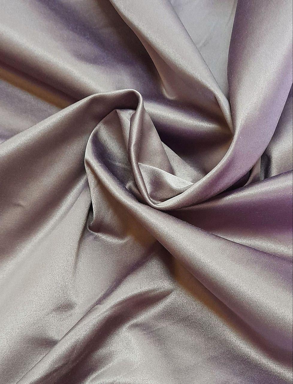 Тканина атласна сатинова костюмна на бавовняній основі колір фресовий, фото 1