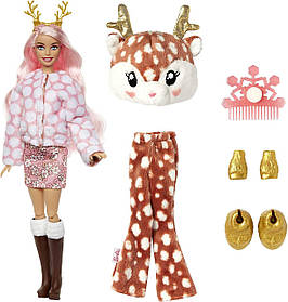 Лялька Barbie Cutie Reveal Барбі Зимовий блиск Оленя Олень Deer Plush Snowflake Sparkle HJL61 оригінал