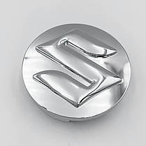 Ковпачки (заглушки) в литі диски SUZUKI (Сузукі) 54 мм Сріблясті Хром (43252-63J10-0PG), фото 5