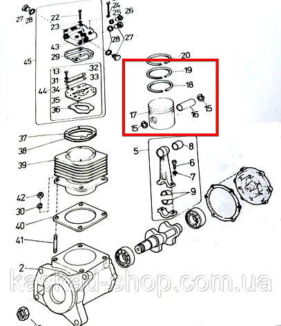 Кільця поршневі D-90mm компресора ТАТРА-815, Т813 (8х8), фото 1