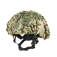 M-Tac кавер на шлем Ольха Multicam с отверстием под крепеж, тактический чехол для шлема мультикам