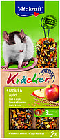 Лакомство для крыс Vitakraft Kracker Original + Spelt & Apple 2 шт 112 г (спельта и яблоко)