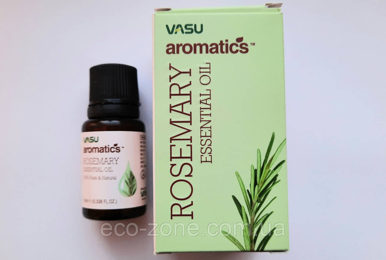 Ефірна олія Розмарину/Rosemary 10 мл Vasu Aromatics (Trichup) Термін до 08/2025