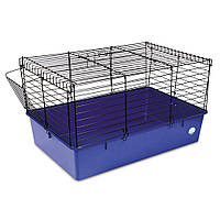 Клетка для грызунов Природа "Кролик" 70 черная/синяя 70х45х40 см