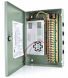 Імпульсний блок живлення 12V-30A/18CH у боксі із замком перфорований, 18-ти канальний, фото 3