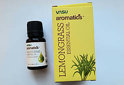 Ефірна олія Лемонграс/Lemongrass 10 мл Vasu Aromatics (Trichup) Термін до 09/2024