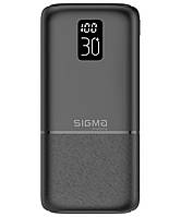 Power Bank Sigma X-power SI30A3QL 30000 mAh Type-C 2xUSB PD20W+QC22.5W LCD Гарантия 12 мес