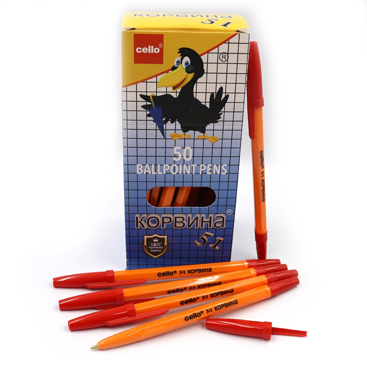 Ручка Korvina 51 червона