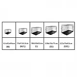 Клітка для собак портативна металева складана AML M/L (76X47X53, фото 5