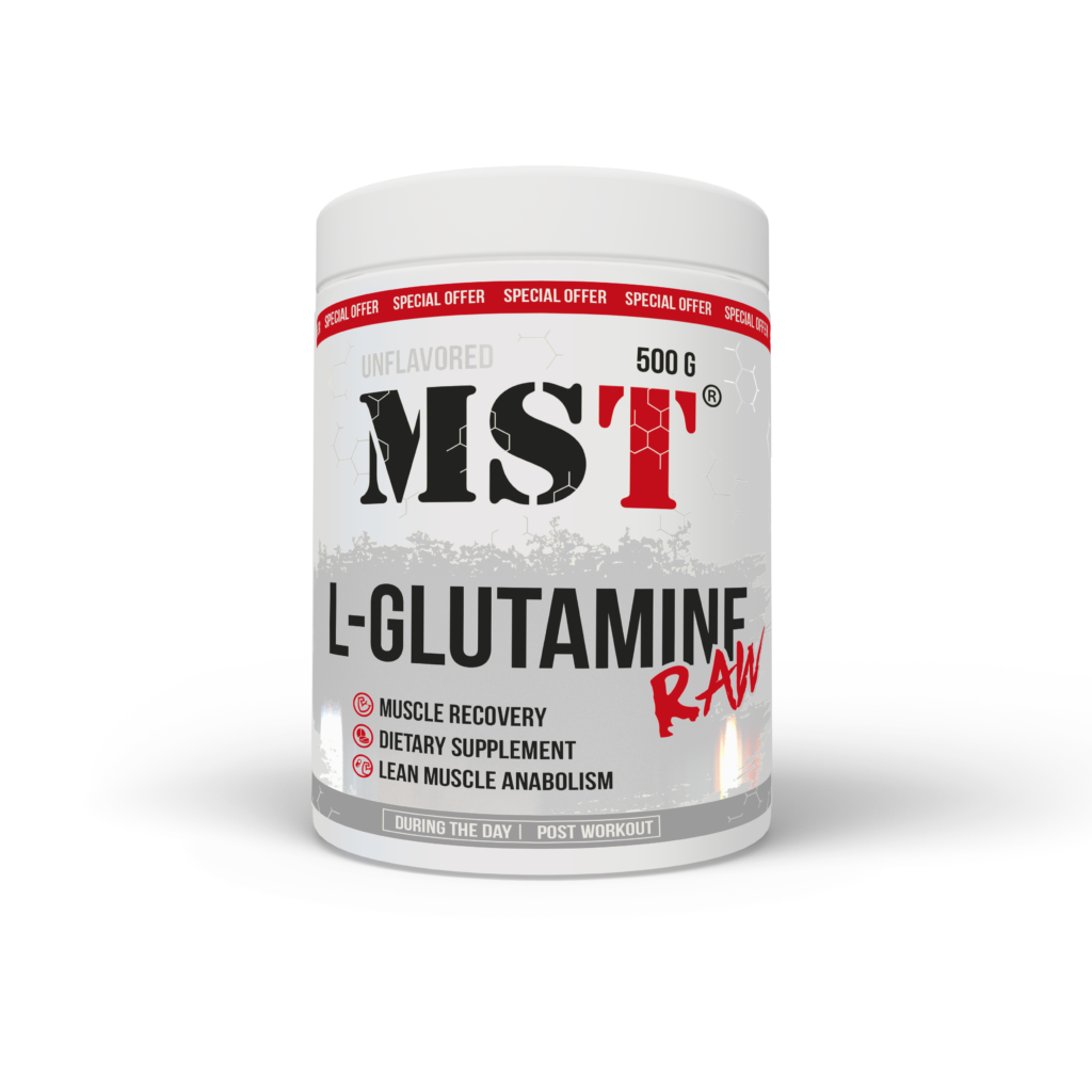 Глутамін MST L-Glutamine RAW 500g