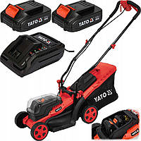 Акумуляторна Газонокосарка 36В YATO з Контейнером Для Трави на 35 л