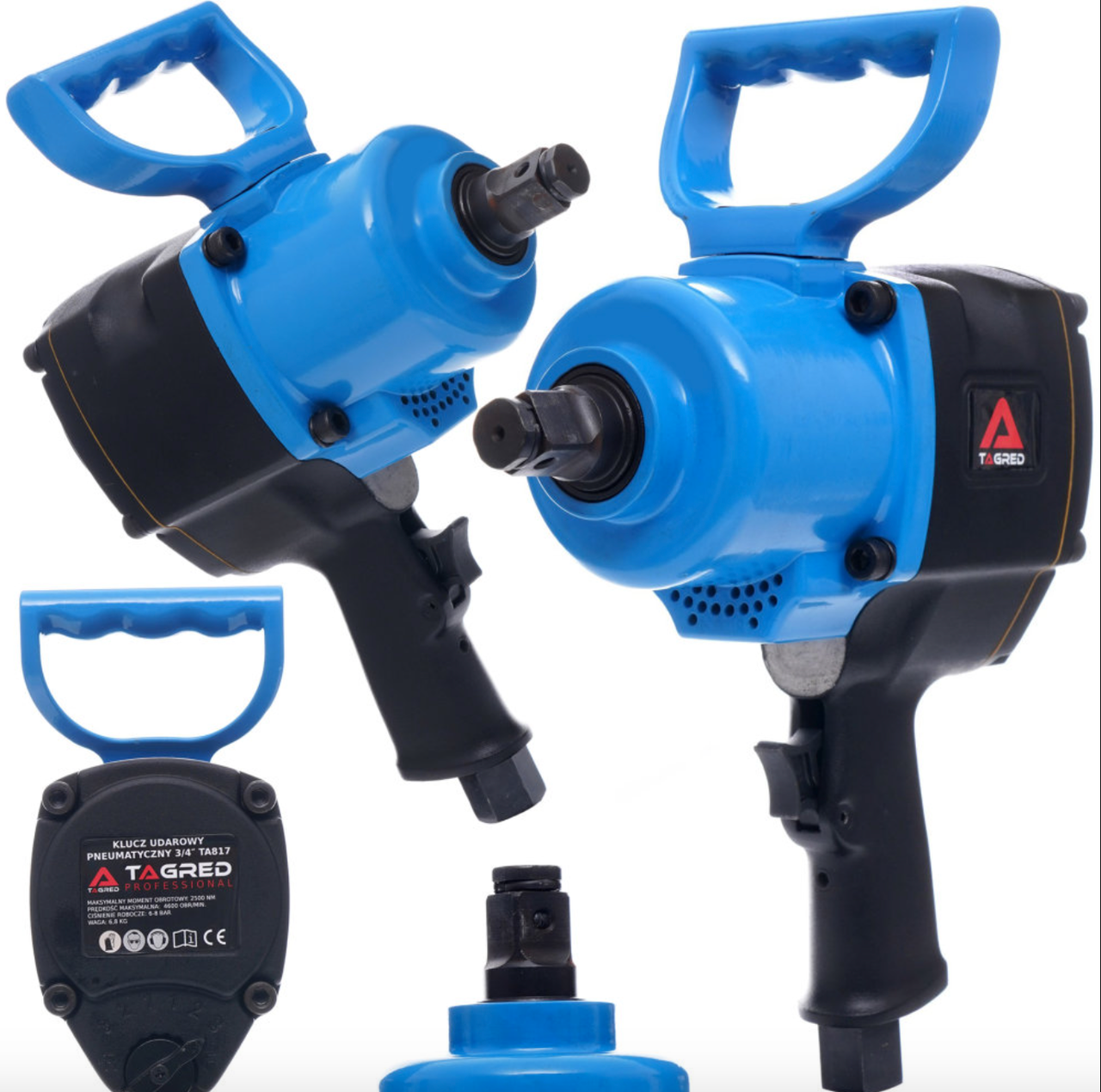 Гайковерт пневматичний ударний 3/4" 2500 Нм TAGRED TA817 купити за