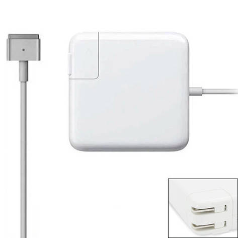 Блок живлення, зарядний пристрій MagSafe 2 для MacBook Pro 60Вт MagSafe2, фото 1