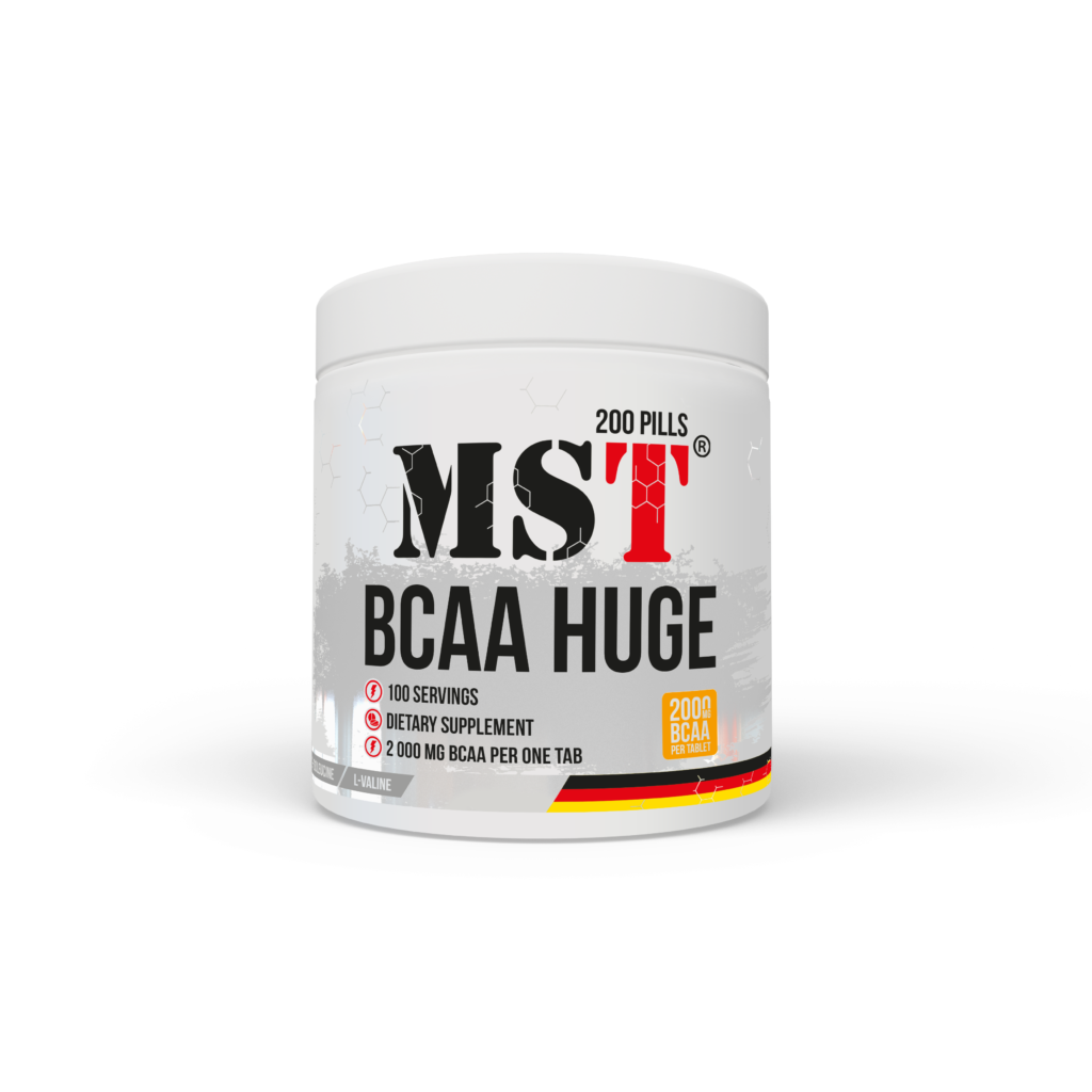 Амінокислоти MST BCAA Huge 2 грами BCAA в однiй таблетцi 200tabl