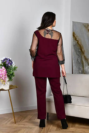 Вечірній жіночий костюм, тканина "Трикотаж-кукурудза" 52, 56, 60, 64 розмір 52, фото 2